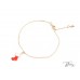 Коледна Детска Гривна 14К Жълто Злато с Коледно Ботушче Bloom Jewellery